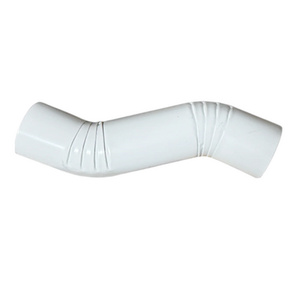 3" Round Corrugated Downspout Elbow - 4" Double Offset