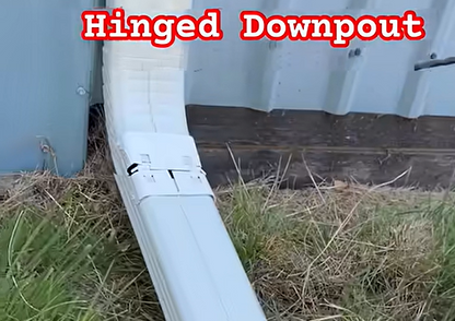 Hinged Downspout Extension Kit Flip Up Aluminum