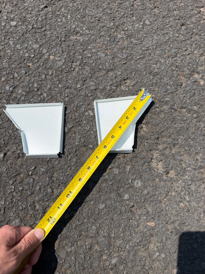 5 Inch Box Curved End Cap - K-Style Crimp On Gutter Cap