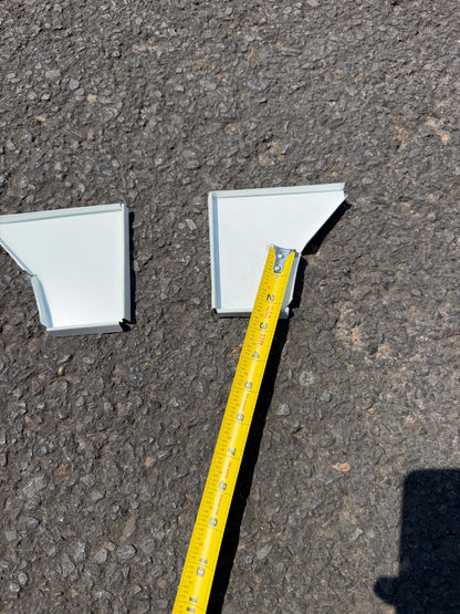 5 Inch Box Curved End Cap - K-Style Crimp On Gutter Cap
