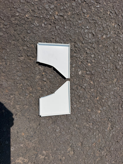 5 Inch Box Curved End Cap - K-Style Crimp On Gutter Cap