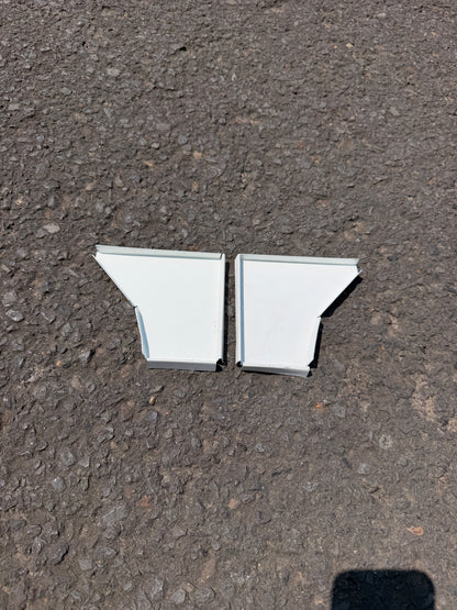 5 Inch Box Curved End Cap - K-Style Crimp On Gutter Cap
