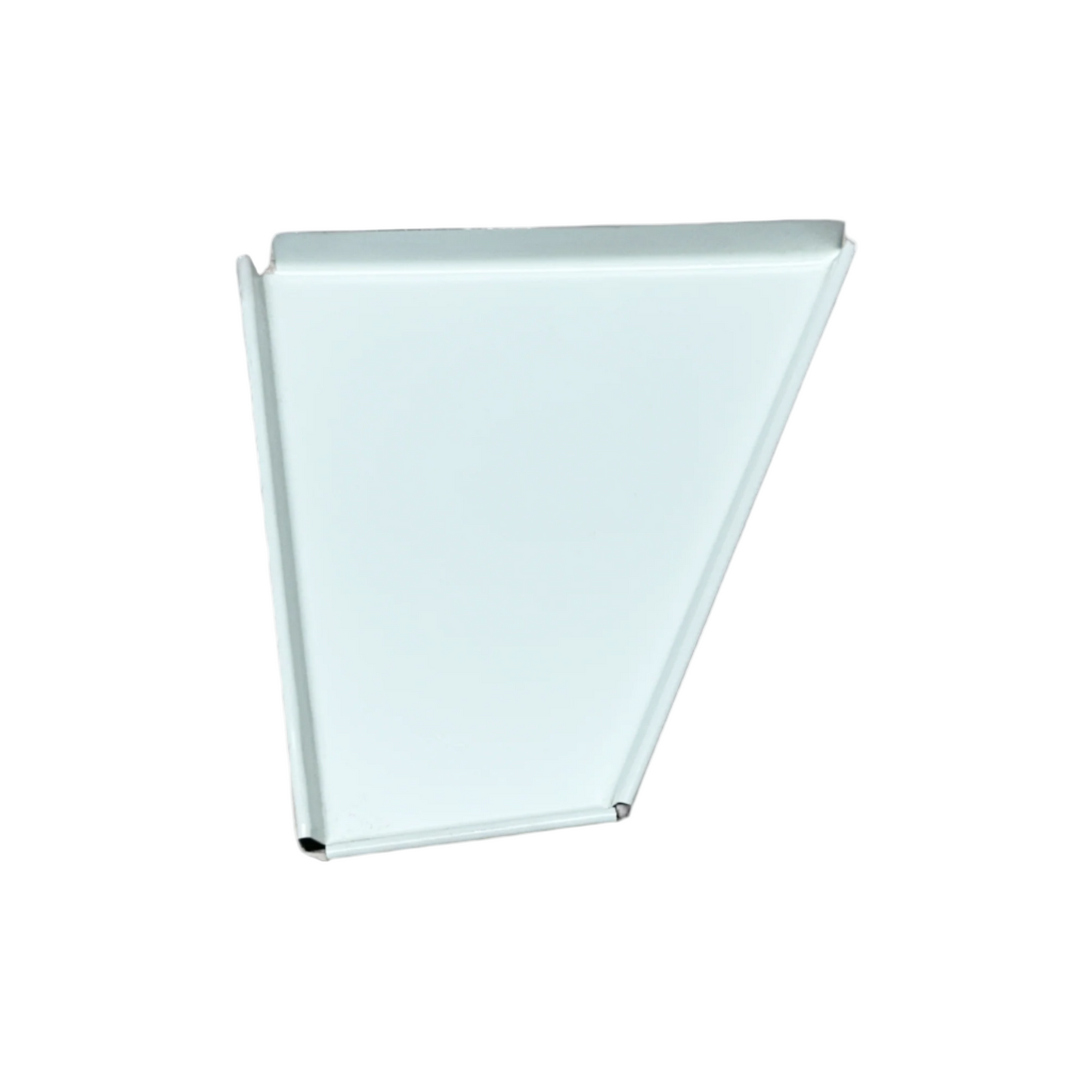 Kent Fascia Style 5-inch End Cap - premium aluminum gutter termination piece