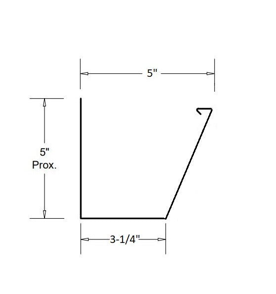 Canalón estilo imposta de 5" (4 ½")