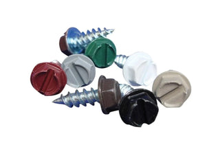 GutterAll.com #8 x 1/2 inch hex head zip screws in assorted colors