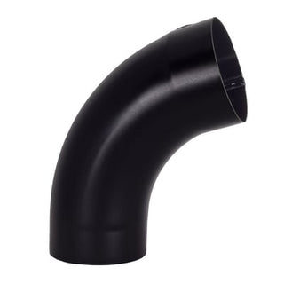 Euro 72 Degree Smooth Round Elbow in matte black - European-style gutter elbow fitting