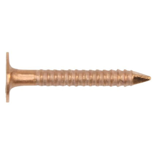 Copper Ring Shank Nails - premium copper roofing and gutter fasteners with enhanced grip