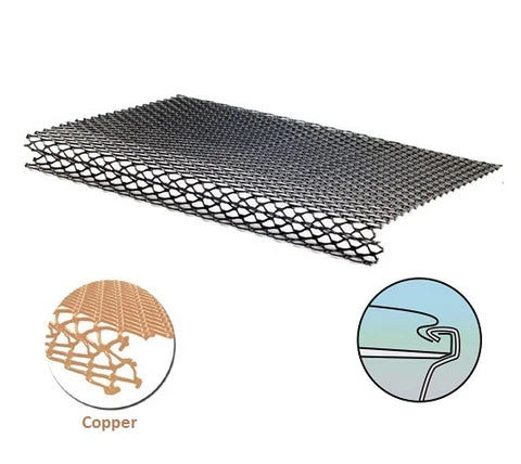 Gutter guards leaf protection system with professional grade mesh for 5 inch and 6 inch K-style gutters