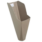 2x3 Wicker aluminum gutter downspout cleanout with debris screen filtering leaves before the downspout.