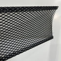 Multiple angle views of Ironwood gutter guard showing mesh design and installation flexibility