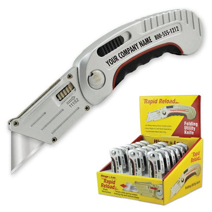 Ivy utility knife professional retractable blade yellow black metal tip ergonomic handle cutting tool contractor grade safe retraction mechanism
