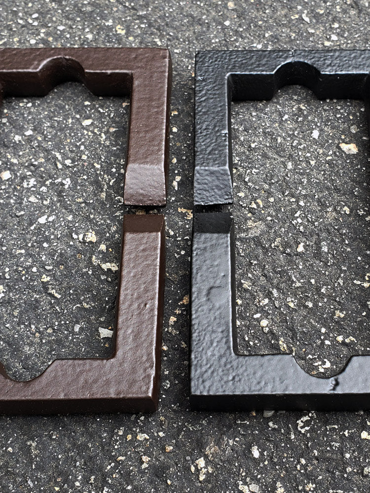 Rectangular C-link aluminum rain chain 8ft sections with 32 links. Black or Bronze powder coat. 2-1/4" x 4". Kit included. Contractor and DIY. Damascus OR.