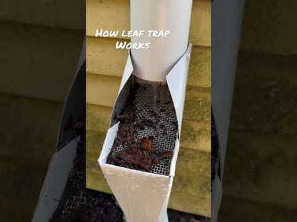 Downspout Cleanout Leaf Trap Stainless Mesh Debris Filter Aluminum