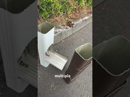3x4 Corrugated Aluminum Downspout Cleanout Hinged Door Debris Access