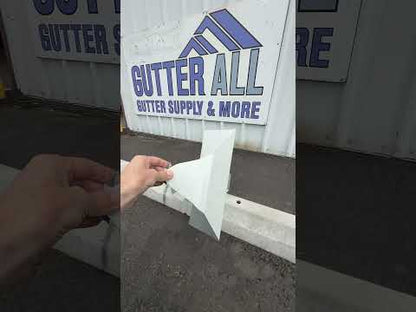 Aluminum Gutter Corner Miter Template — K-Style Fascia Half-Round