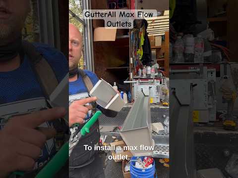 Max Flow 2x3 gutter outlet with wide-mouth anti-clog design. High-capacity drainage. 5K/6K/Fascia compatible. 25+ colors. Custom orders. Damascus OR.