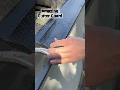R-punched gutter protection for residential and contractor gutter installs
