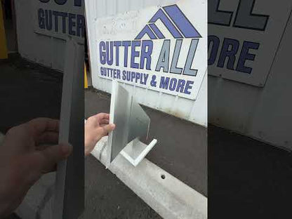 Aluminum Gutter Corner Miter Template — K-Style Fascia Half-Round