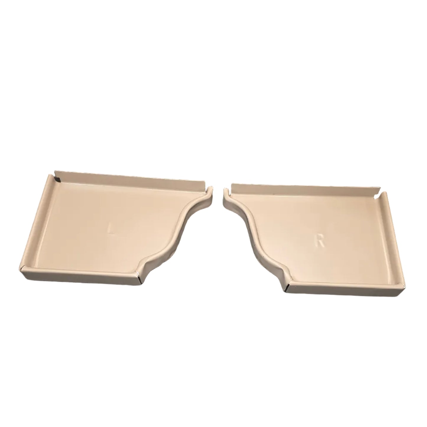 6 inch K-style aluminum gutter end cap left right pair white professional 027 thickness watertight seal fascia protection 6K ogee profile contractor DIY Damascus Oregon GutterAll