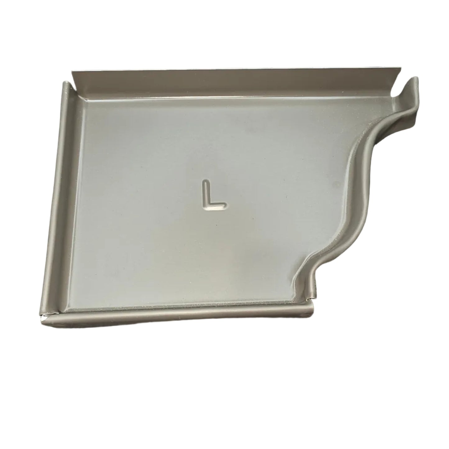 6 inch K-style aluminum gutter end cap left right pair white professional 027 thickness watertight seal fascia protection 6K ogee profile contractor DIY Damascus Oregon GutterAll
