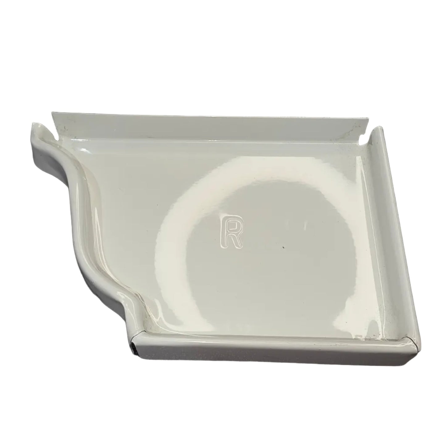 6 inch K-style aluminum gutter end cap left right pair white professional 027 thickness watertight seal fascia protection 6K ogee profile contractor DIY Damascus Oregon GutterAll