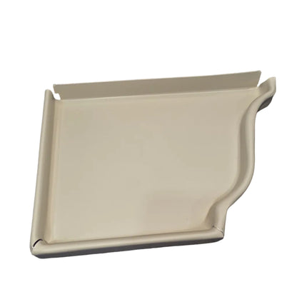 6 inch K-style aluminum gutter end cap left right pair white professional 027 thickness watertight seal fascia protection 6K ogee profile contractor DIY Damascus Oregon GutterAll