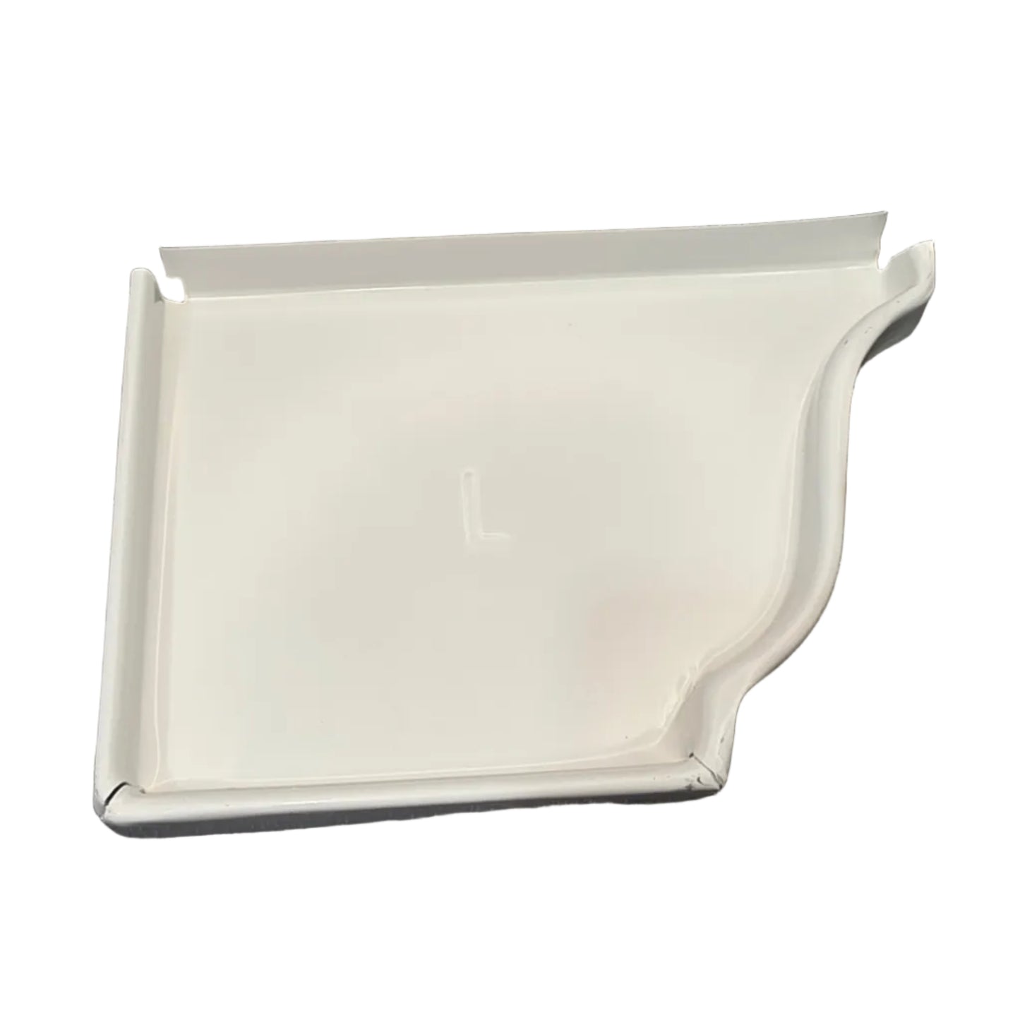 6 inch K-style aluminum gutter end cap left right pair white professional 027 thickness watertight seal fascia protection 6K ogee profile contractor DIY Damascus Oregon GutterAll