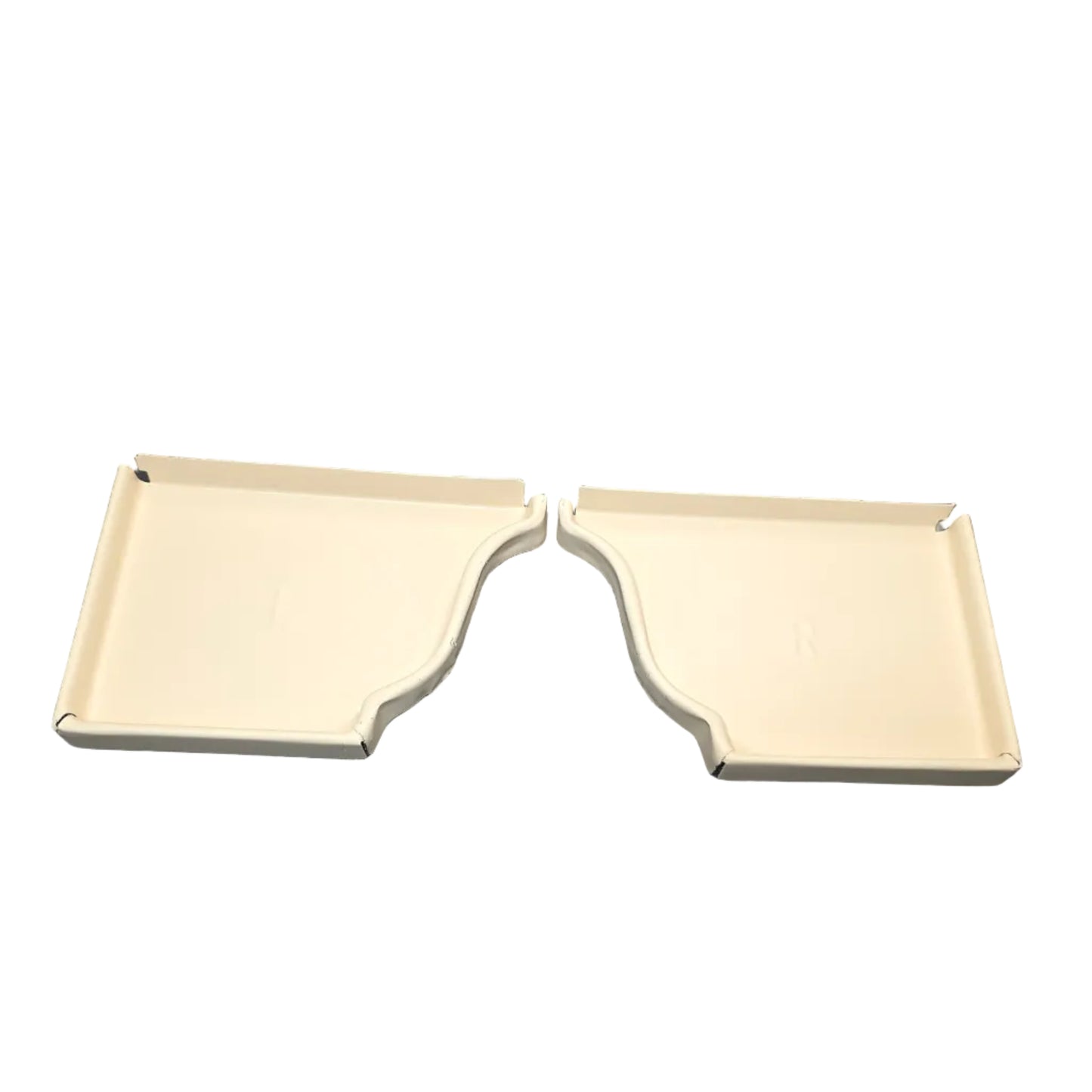 6 inch K-style aluminum gutter end cap left right pair white professional 027 thickness watertight seal fascia protection 6K ogee profile contractor DIY Damascus Oregon GutterAll