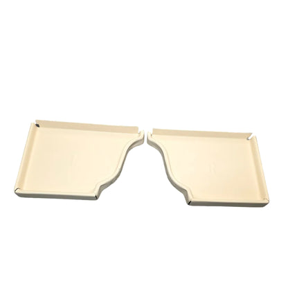 6 inch K-style aluminum gutter end cap left right pair white professional 027 thickness watertight seal fascia protection 6K ogee profile contractor DIY Damascus Oregon GutterAll