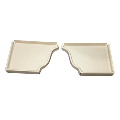 6 inch K-style aluminum gutter end cap left right pair white professional 027 thickness watertight seal fascia protection 6K ogee profile contractor DIY Damascus Oregon GutterAll