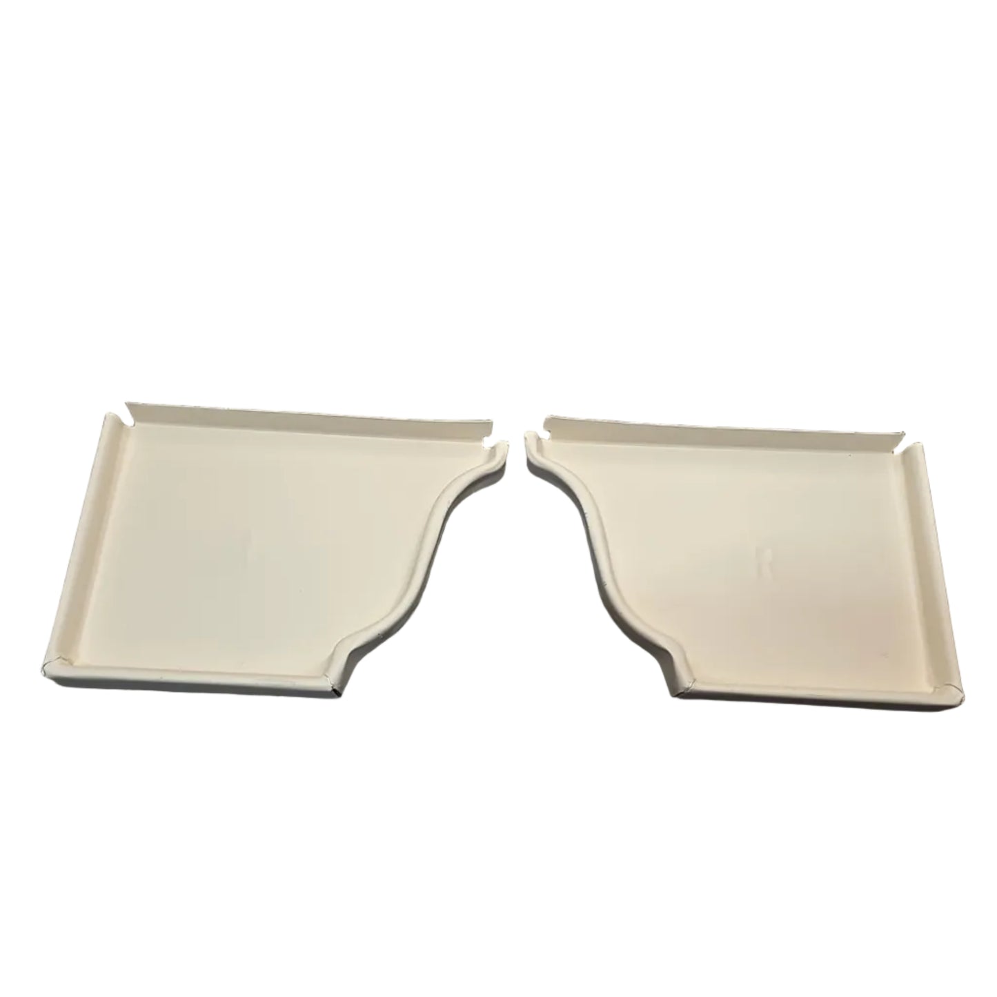 6 inch K-style aluminum gutter end cap left right pair white professional 027 thickness watertight seal fascia protection 6K ogee profile contractor DIY Damascus Oregon GutterAll