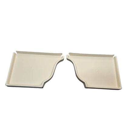 6 inch K-style aluminum gutter end cap left right pair white professional 027 thickness watertight seal fascia protection 6K ogee profile contractor DIY Damascus Oregon GutterAll