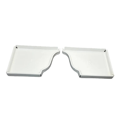 6 inch K-style aluminum gutter end cap left right pair white professional 027 thickness watertight seal fascia protection 6K ogee profile contractor DIY Damascus Oregon GutterAll