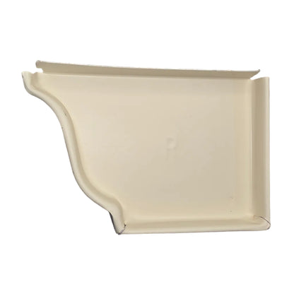 6 inch K-style aluminum gutter end cap left right pair white professional 027 thickness watertight seal fascia protection 6K ogee profile contractor DIY Damascus Oregon GutterAll