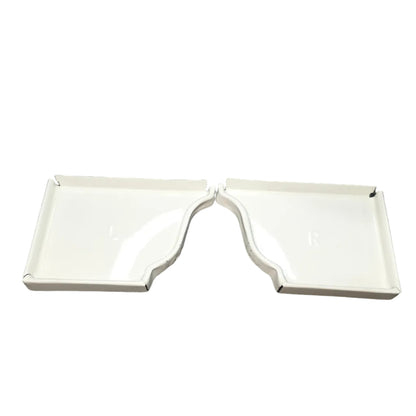 6 inch K-style aluminum gutter end cap left right pair white professional 027 thickness watertight seal fascia protection 6K ogee profile contractor DIY Damascus Oregon GutterAll