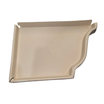 6 inch K-style aluminum gutter end cap left right pair white professional 027 thickness watertight seal fascia protection 6K ogee profile contractor DIY Damascus Oregon GutterAll