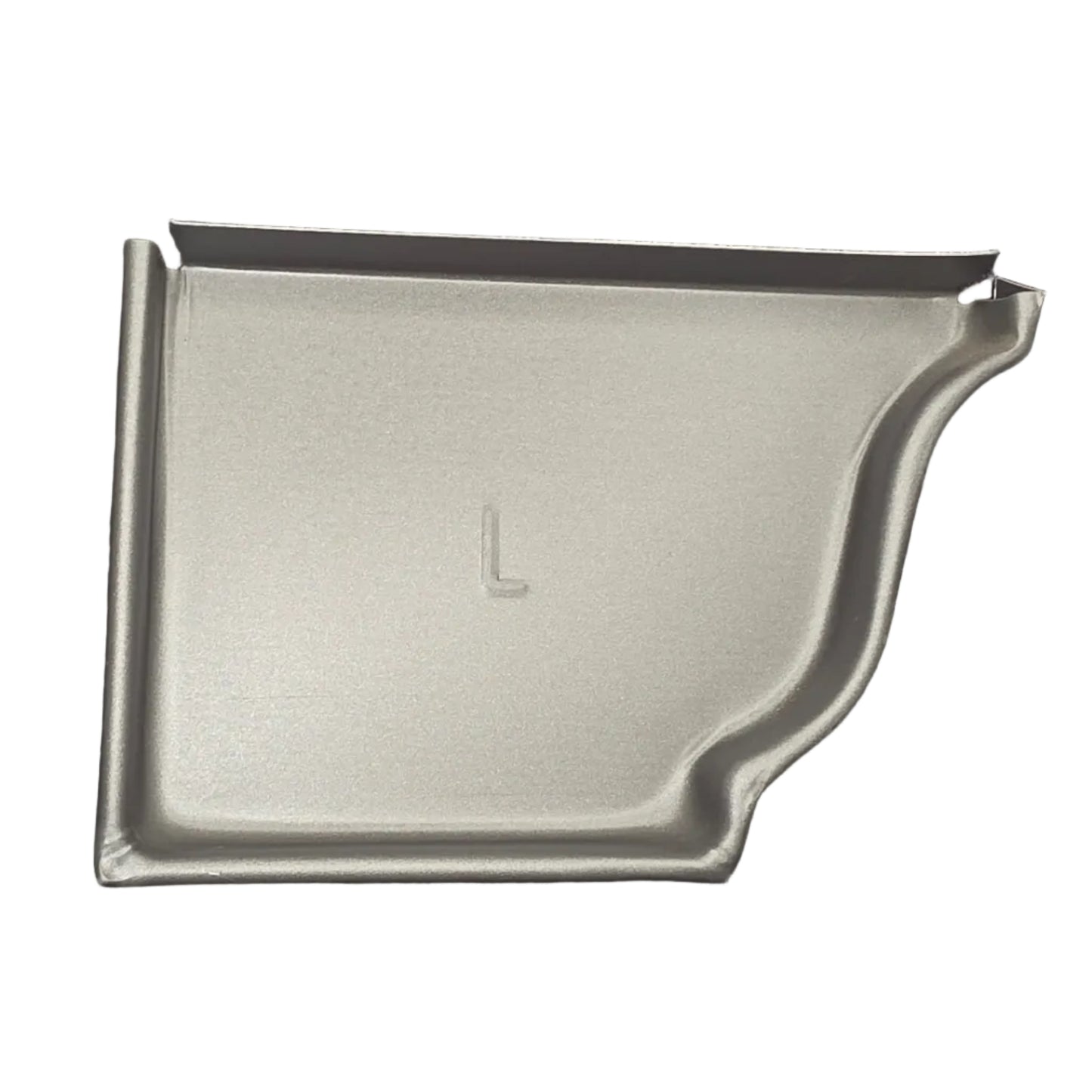 6 inch K-style aluminum gutter end cap left right pair white professional 027 thickness watertight seal fascia protection 6K ogee profile contractor DIY Damascus Oregon GutterAll