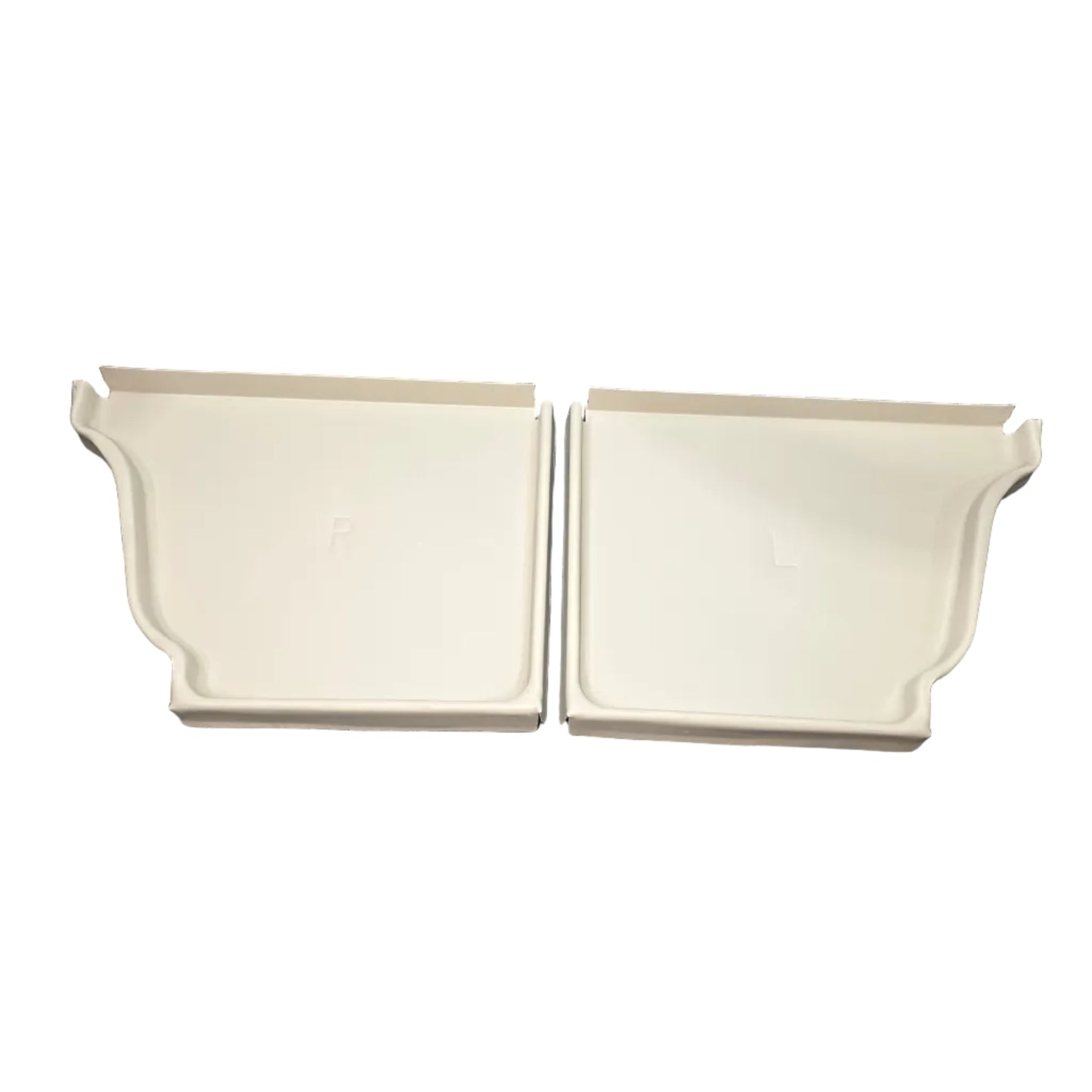 6 inch K-style aluminum gutter end cap left right pair white professional 027 thickness watertight seal fascia protection 6K ogee profile contractor DIY Damascus Oregon GutterAll