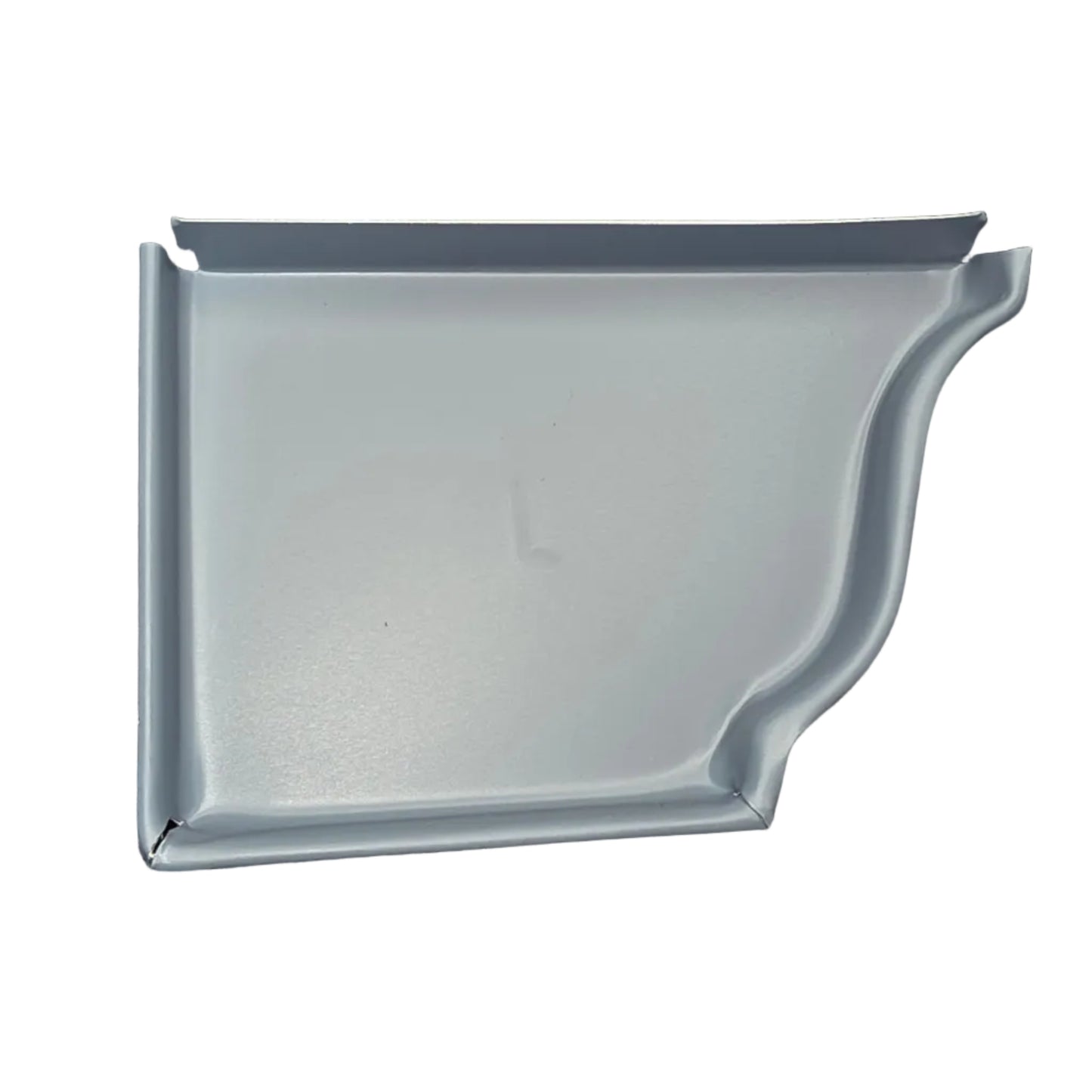 6 inch K-style aluminum gutter end cap left right pair white professional 027 thickness watertight seal fascia protection 6K ogee profile contractor DIY Damascus Oregon GutterAll