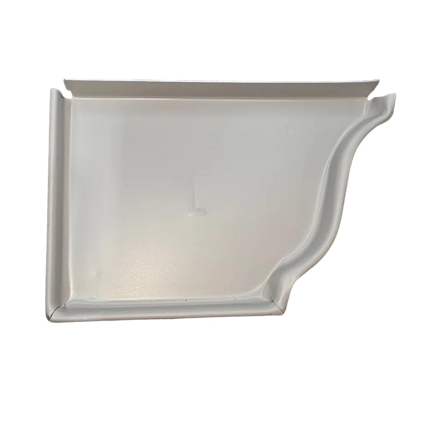6 inch K-style aluminum gutter end cap left right pair white professional 027 thickness watertight seal fascia protection 6K ogee profile contractor DIY Damascus Oregon GutterAll