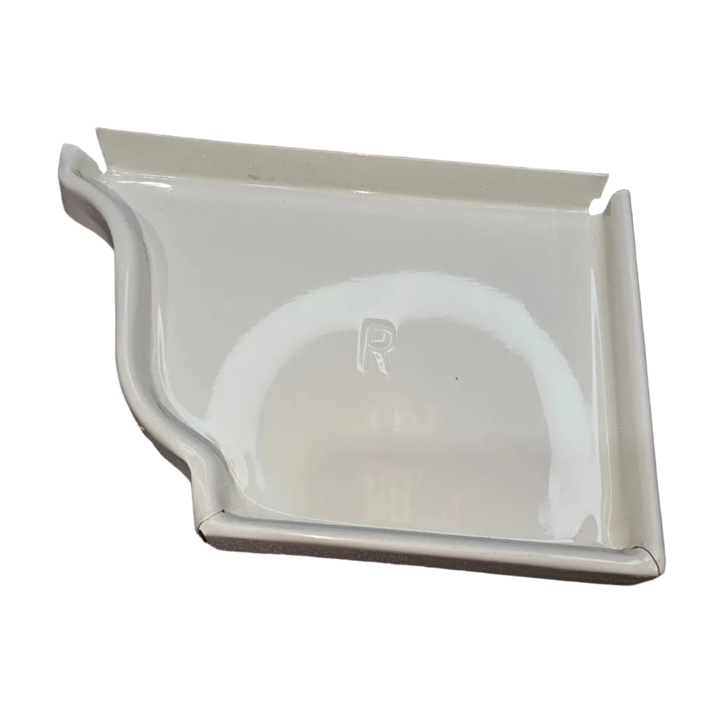 6 inch K-style aluminum gutter end cap left right pair white professional 027 thickness watertight seal fascia protection 6K ogee profile contractor DIY Damascus Oregon GutterAll
