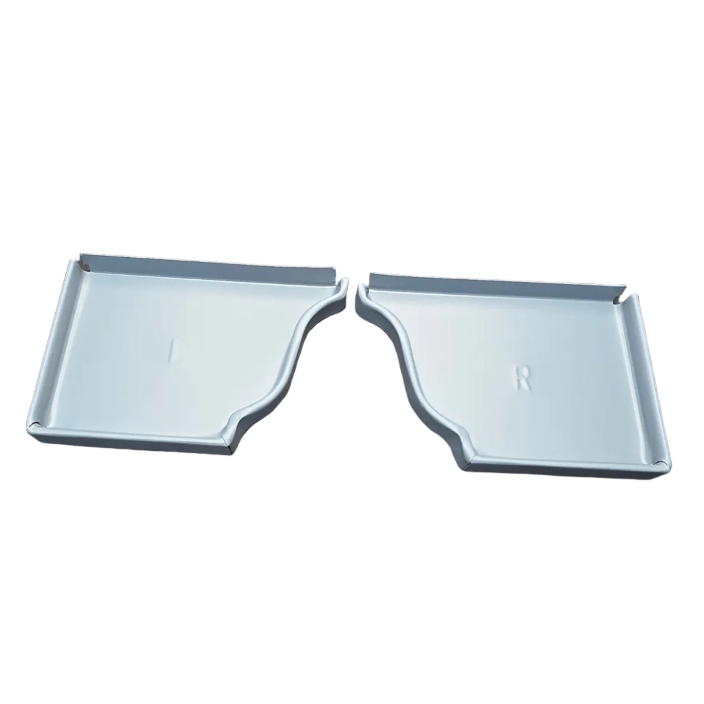 6 inch K-style aluminum gutter end cap left right pair white professional 027 thickness watertight seal fascia protection 6K ogee profile contractor DIY Damascus Oregon GutterAll