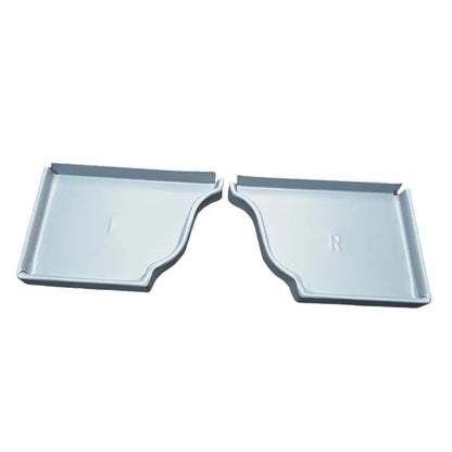 6 inch K-style aluminum gutter end cap left right pair white professional 027 thickness watertight seal fascia protection 6K ogee profile contractor DIY Damascus Oregon GutterAll