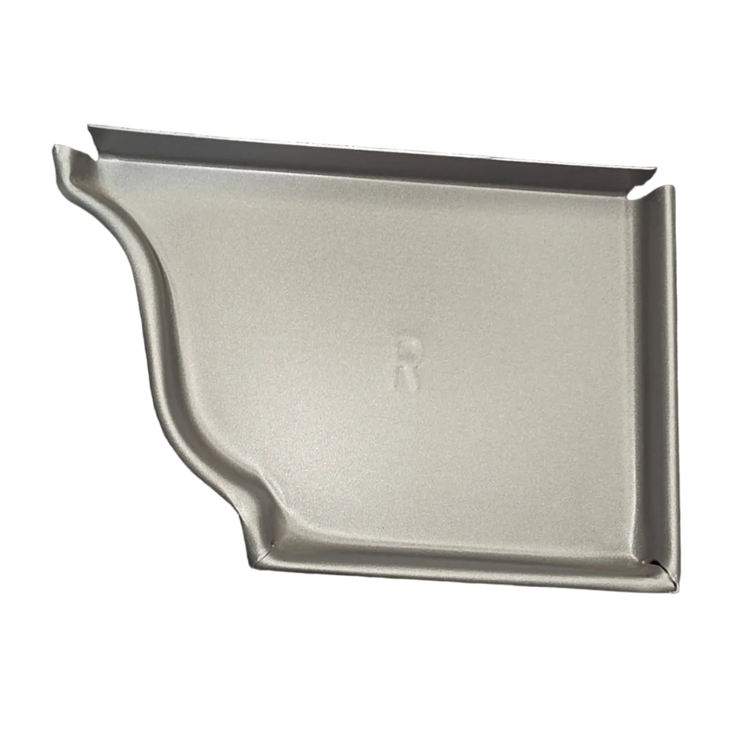 6 inch K-style aluminum gutter end cap left right pair white professional 027 thickness watertight seal fascia protection 6K ogee profile contractor DIY Damascus Oregon GutterAll