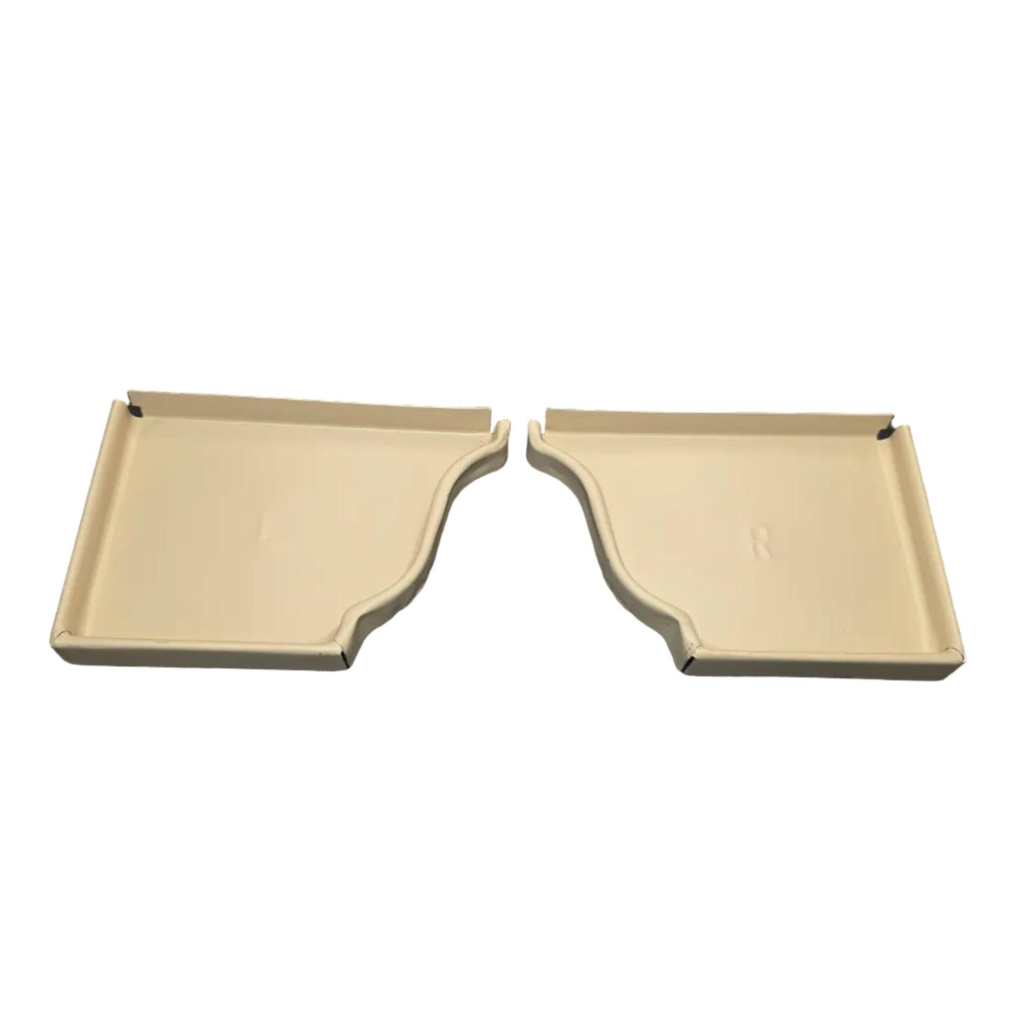 6 inch K-style aluminum gutter end cap left right pair white professional 027 thickness watertight seal fascia protection 6K ogee profile contractor DIY Damascus Oregon GutterAll