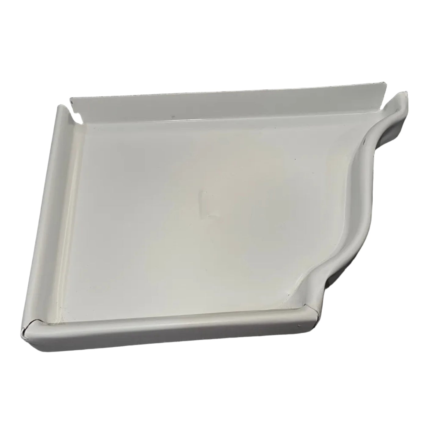 6 inch K-style aluminum gutter end cap left right pair white professional 027 thickness watertight seal fascia protection 6K ogee profile contractor DIY Damascus Oregon GutterAll
