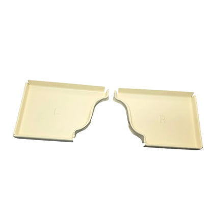 6 inch K-style aluminum gutter end cap left right pair white professional 027 thickness watertight seal fascia protection 6K ogee profile contractor DIY Damascus Oregon GutterAll