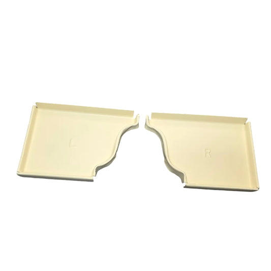 6 inch K-style aluminum gutter end cap left right pair white professional 027 thickness watertight seal fascia protection 6K ogee profile contractor DIY Damascus Oregon GutterAll