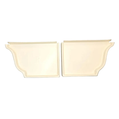 6 inch K-style aluminum gutter end cap left right pair white professional 027 thickness watertight seal fascia protection 6K ogee profile contractor DIY Damascus Oregon GutterAll