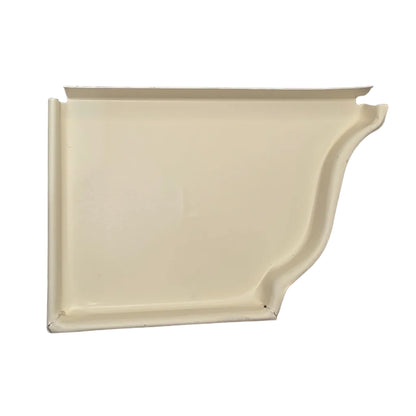 6 inch K-style aluminum gutter end cap left right pair white professional 027 thickness watertight seal fascia protection 6K ogee profile contractor DIY Damascus Oregon GutterAll